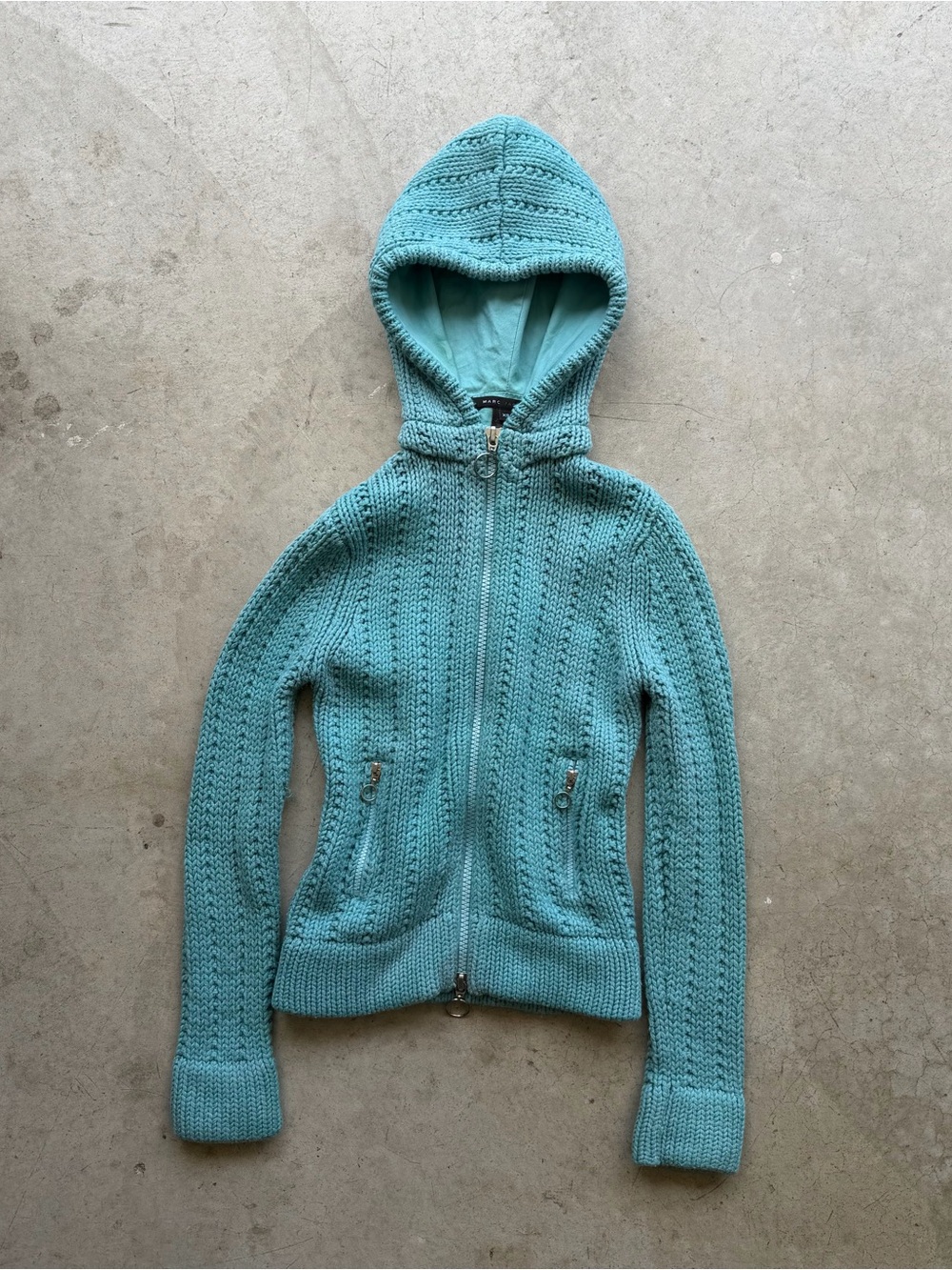 Marc Jacobs Teal Wool Zip Up Jacket 🩵